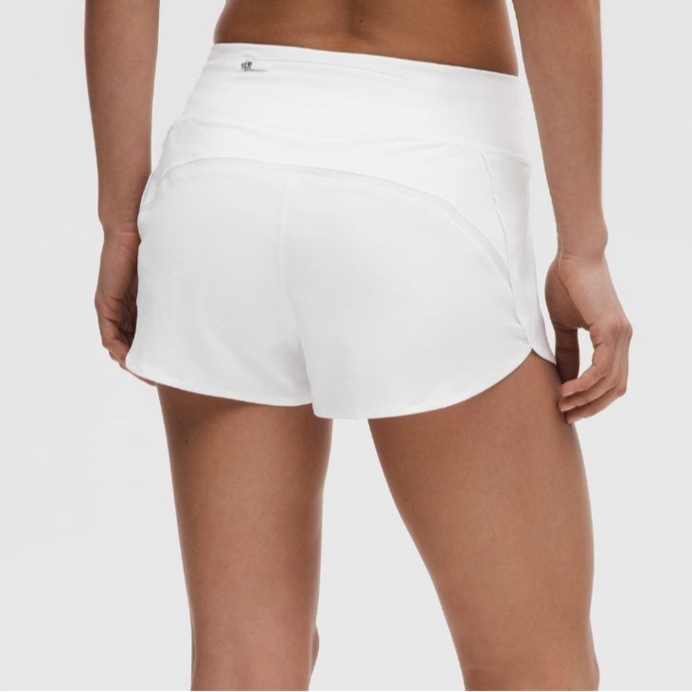 Lululemon Athletica Women's White Athletic Shorts - Picture 2 of 8